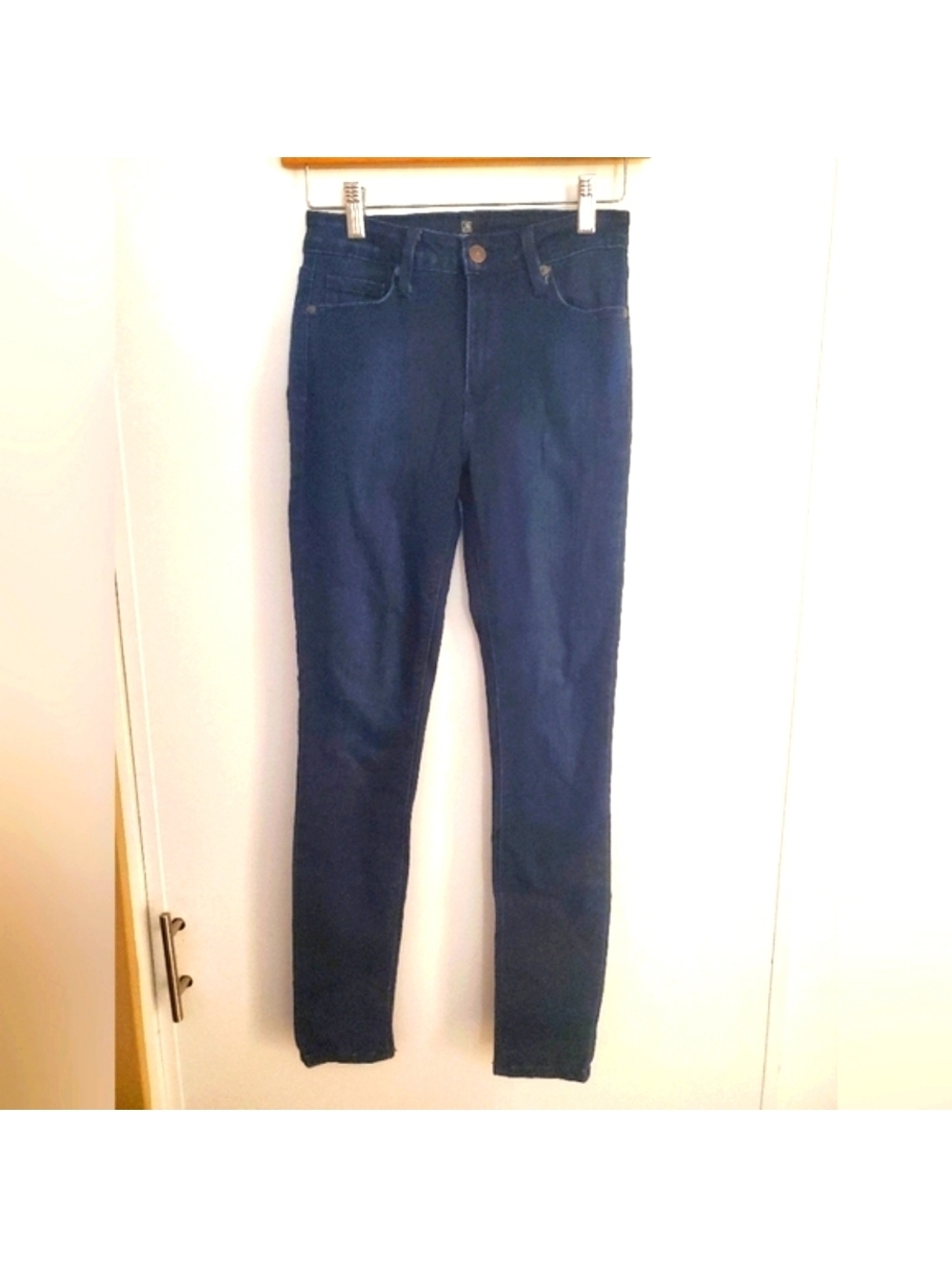 Just Black Blue Skinny Jeans High-Rise Stretch Size 25